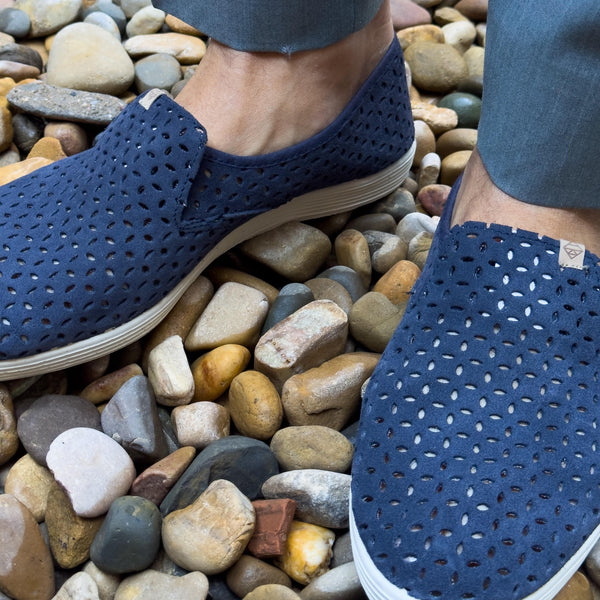 Rufino perforado - navy
